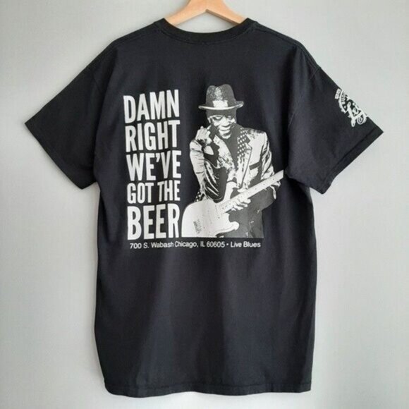 BUDDY BREW Buddy Guy Beer T-shirt Men's Sz L Flawed - Picture 7 of 12